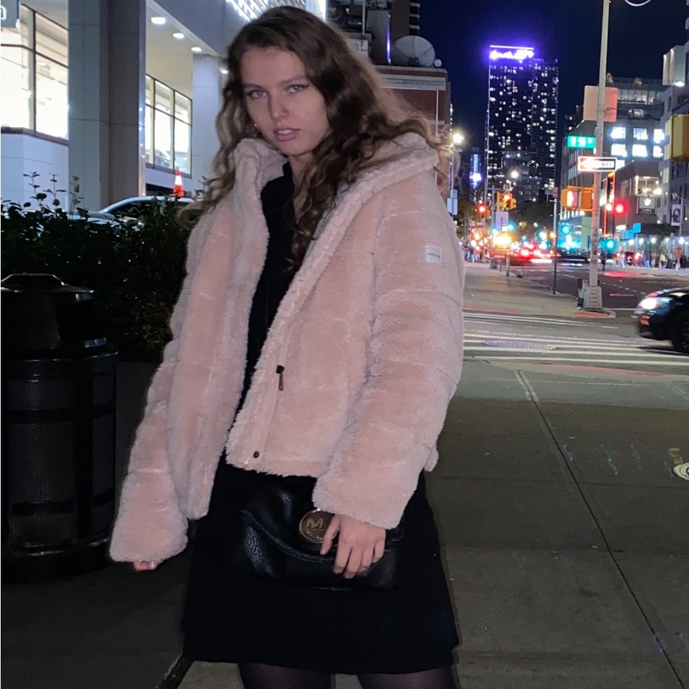 Calvin Klein Women's Tan Teddy Jacket